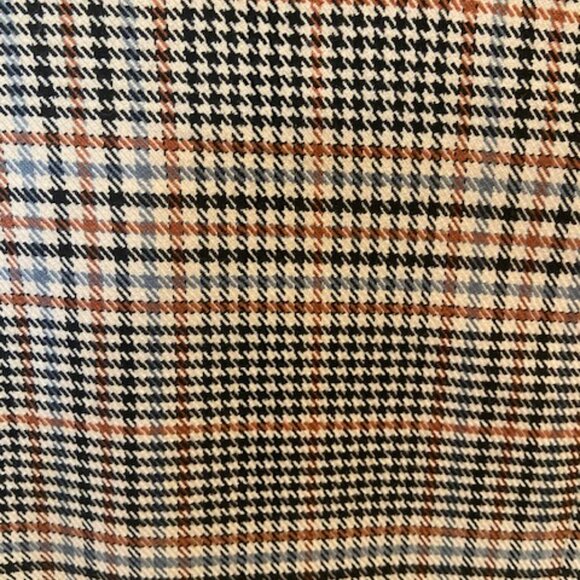 Steve Madden Longline Plaid Blazer Size L Tan Blue and Black - Picture 3 of 4